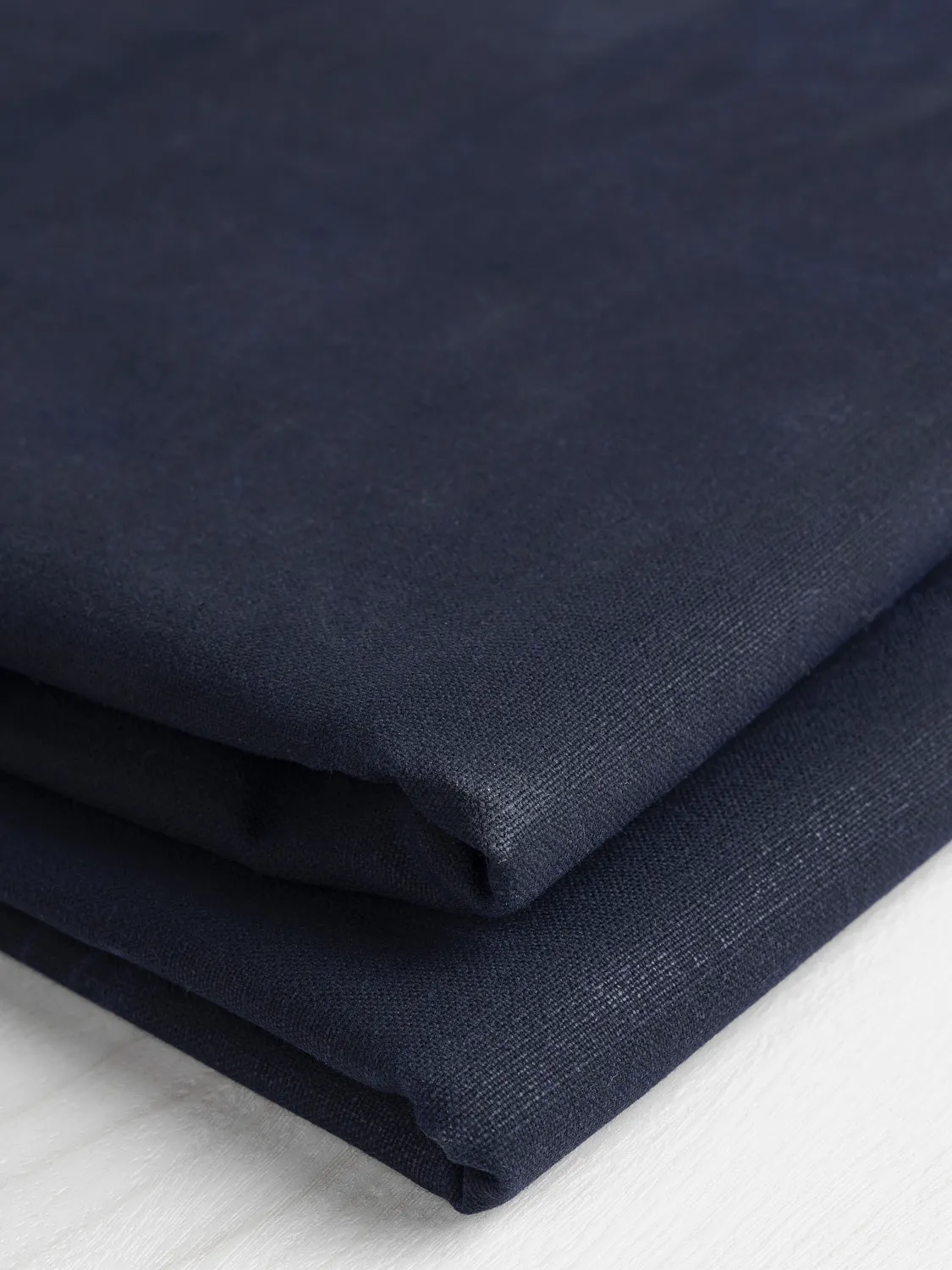 13 oz Deadstock Waxed Cotton - Navy - Swatch