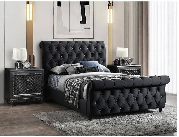 5101 BLACK QUEEN BED