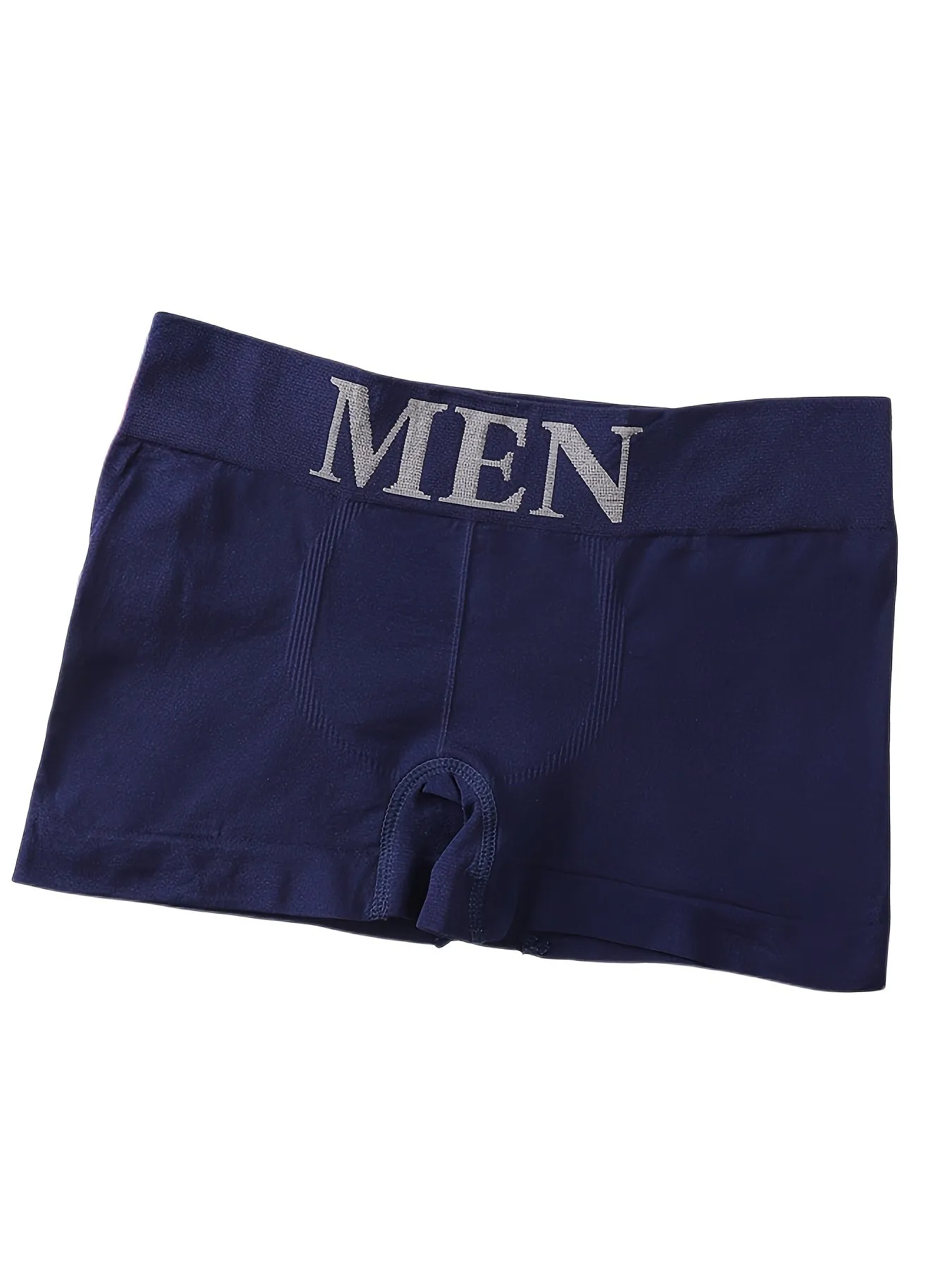 5pcs Men's Plain Color High Stretch Breathable Quick Drying Comfortable Boxer Briefs Underwear