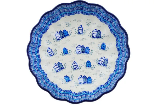 9" Fluted Bowl - Arctic Village