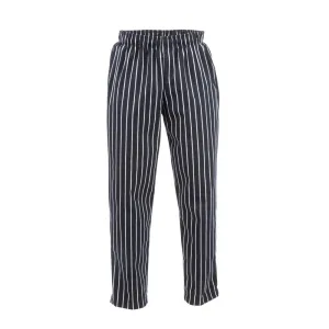 A940-4XL Chef Works Designer Baggy Pant Chalk Stripe 4XL