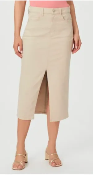 Angela Midi Skirt Soft Beige