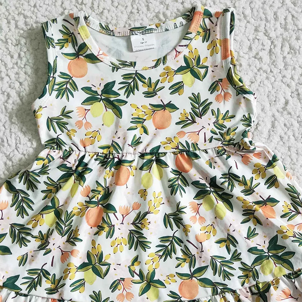 Baby Girls Clothes Lemon Cute Girls Summer Clothing Set Boutique Kids Clothing Outfits GSSO0076