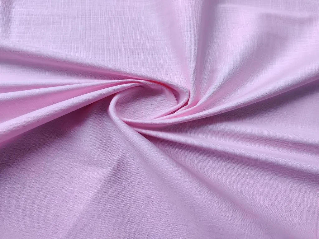 Baby Pink Sustainable Premium Linen Fabric