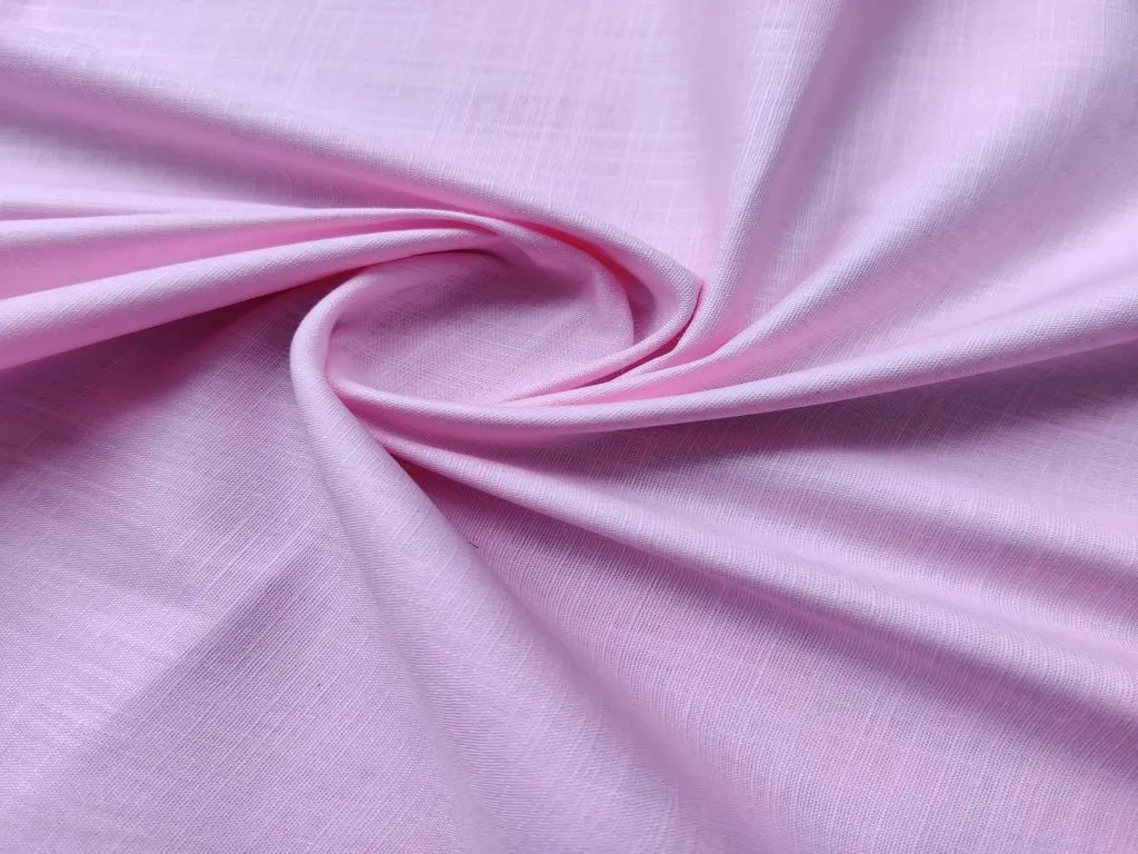 Baby Pink Sustainable Premium Linen Fabric