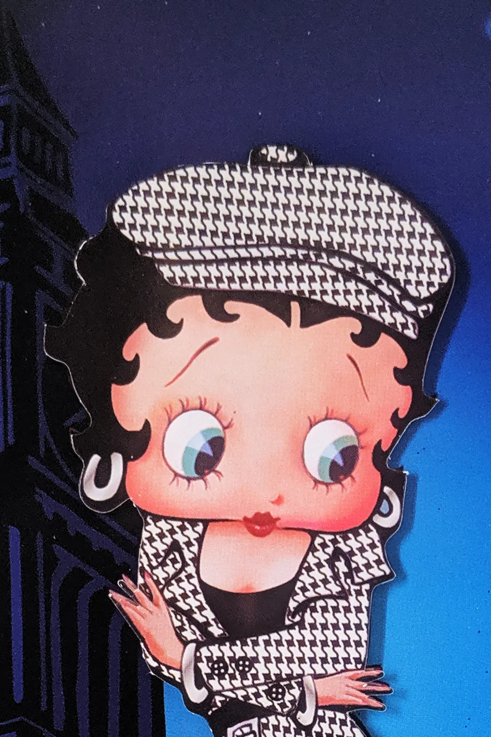 Betty Boop London Decoupage Blank Greetings Card (3D)