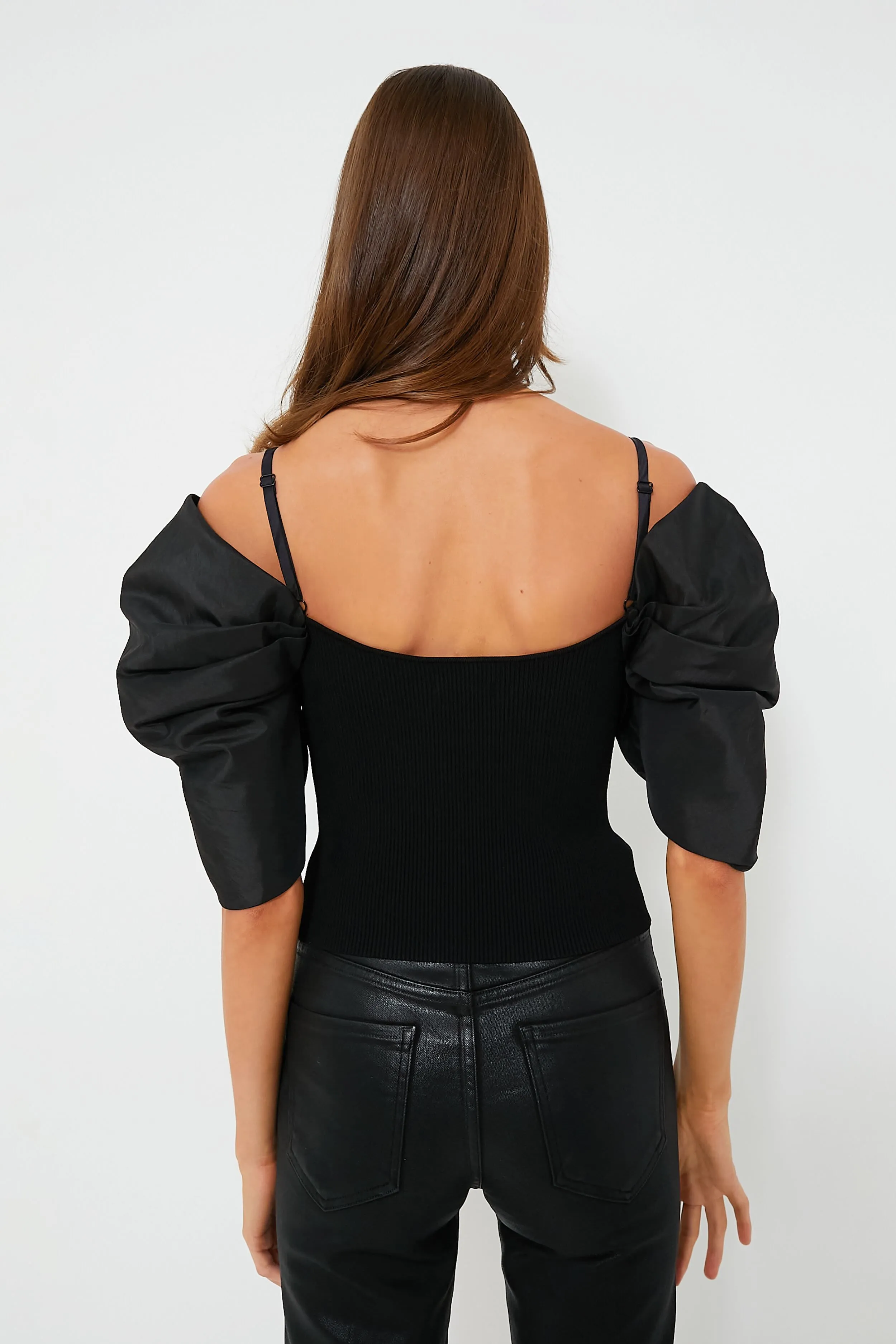 Black Casette Off the Shoulder Bustier Top