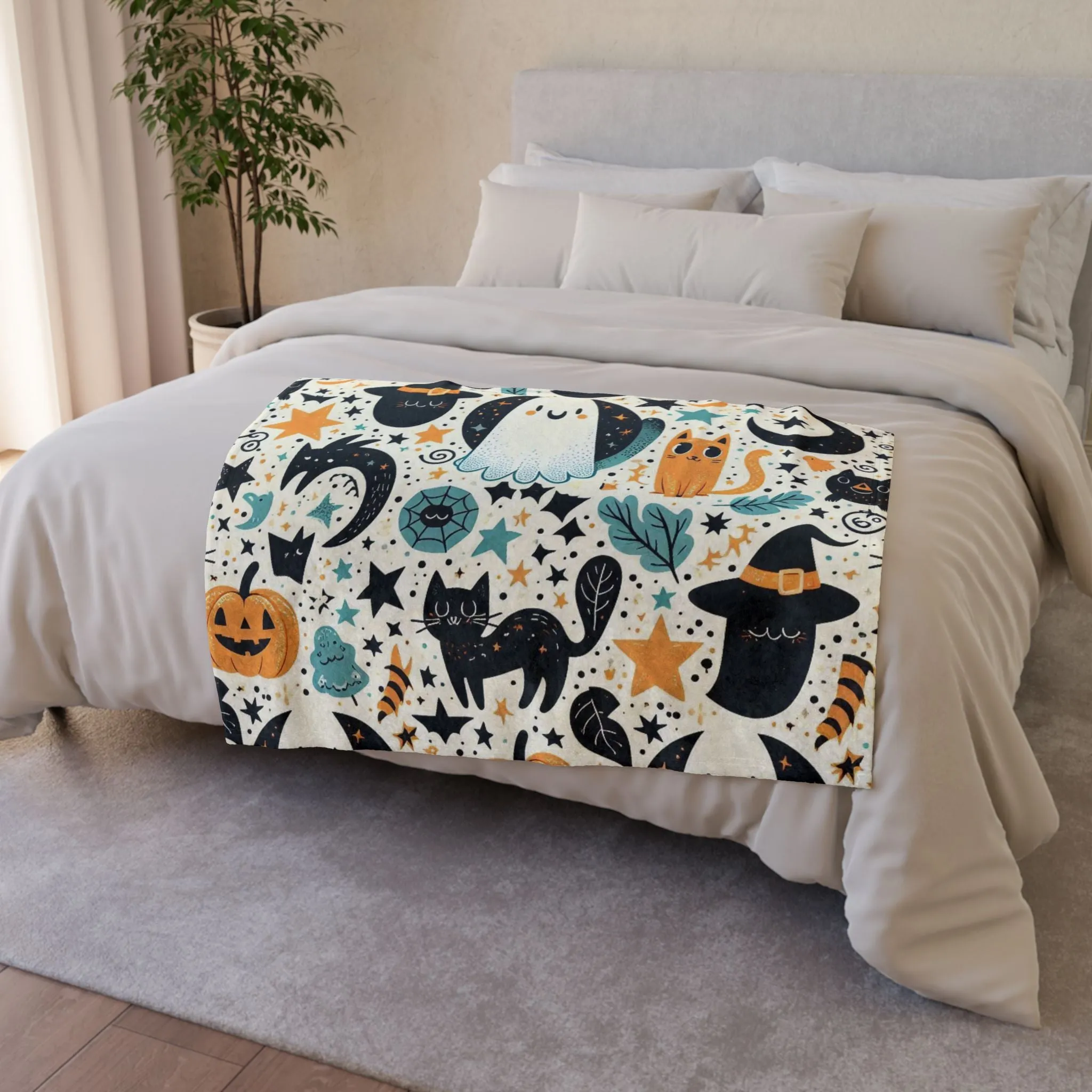 Boo Halloween - Soft Polyester Blanket