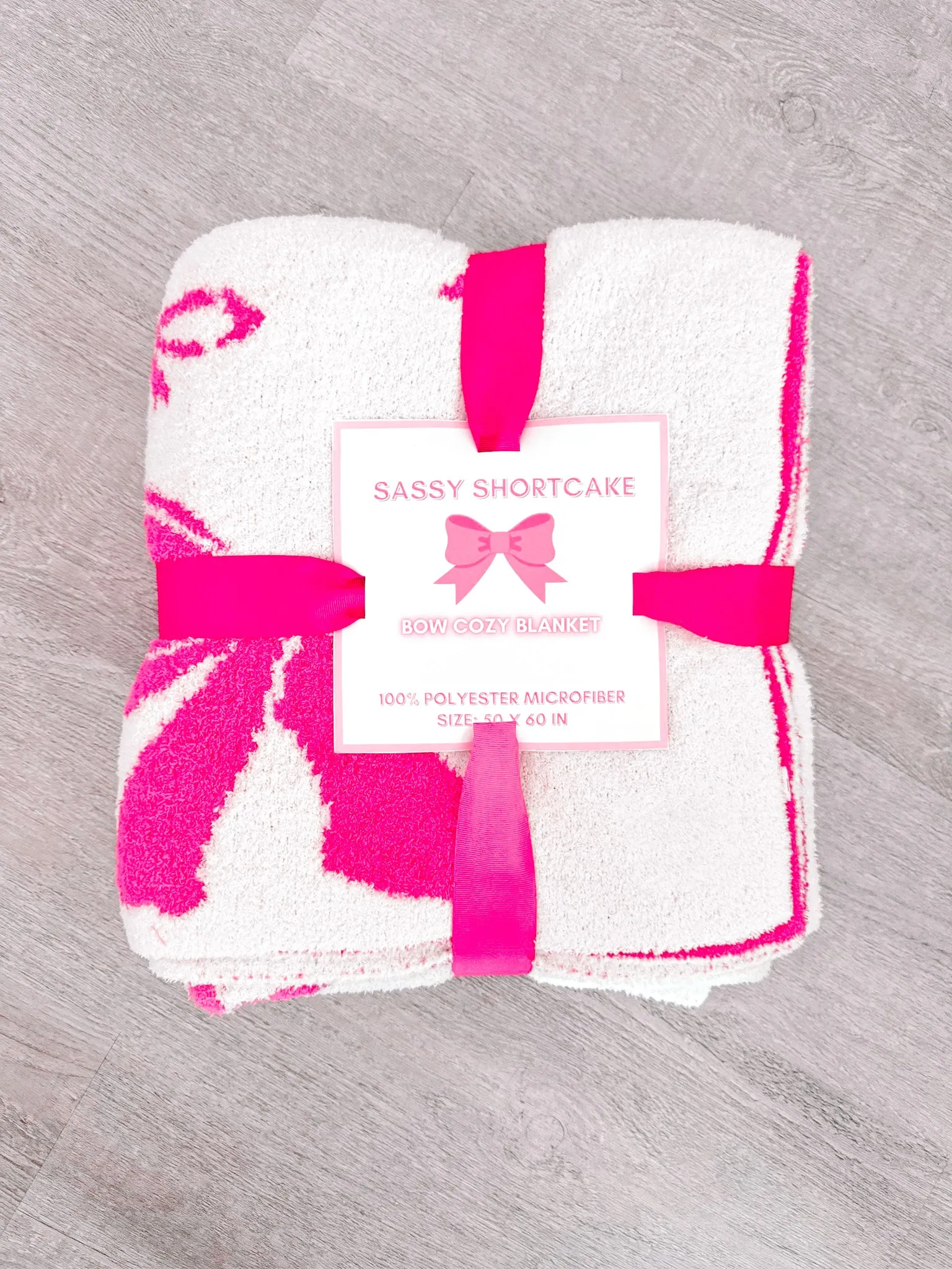 Bow Blanket | Hot Pink