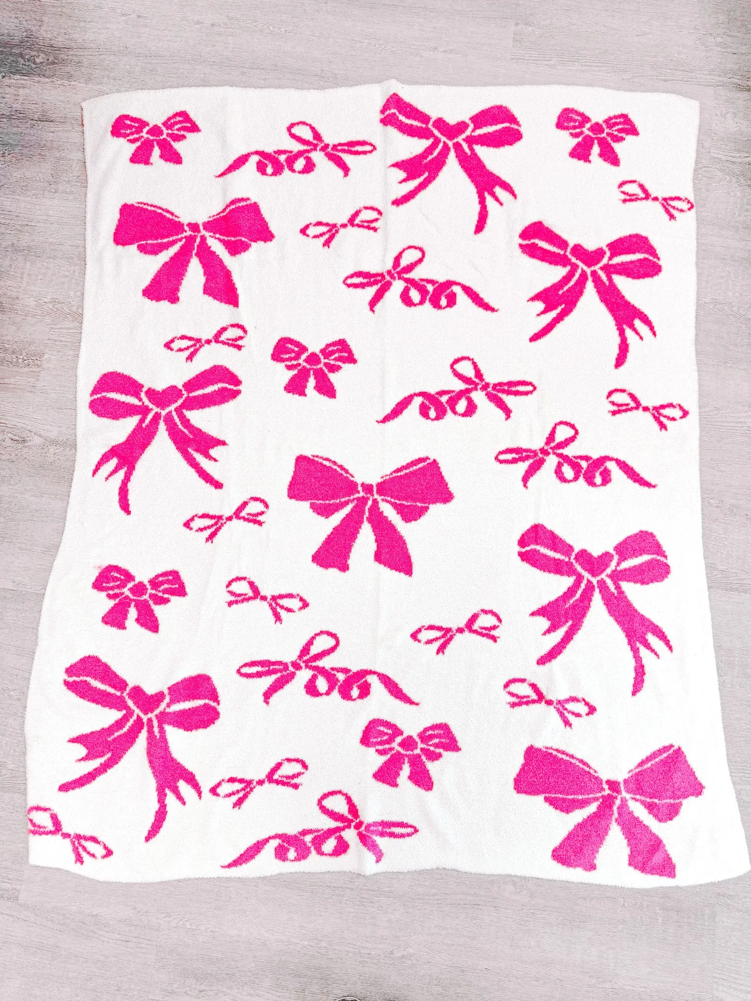 Bow Blanket | Hot Pink