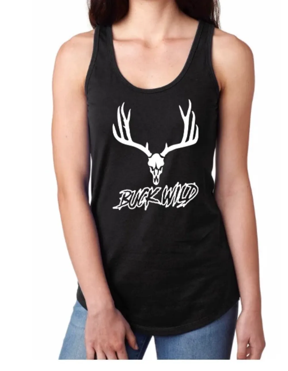 Buckwild Racer Back Tank Top (assorted colors)