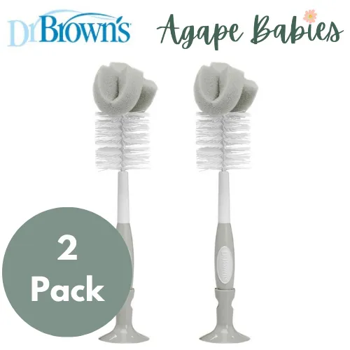 [Bundle of 2] Dr Brown's Standard Bottle Brush - Gray