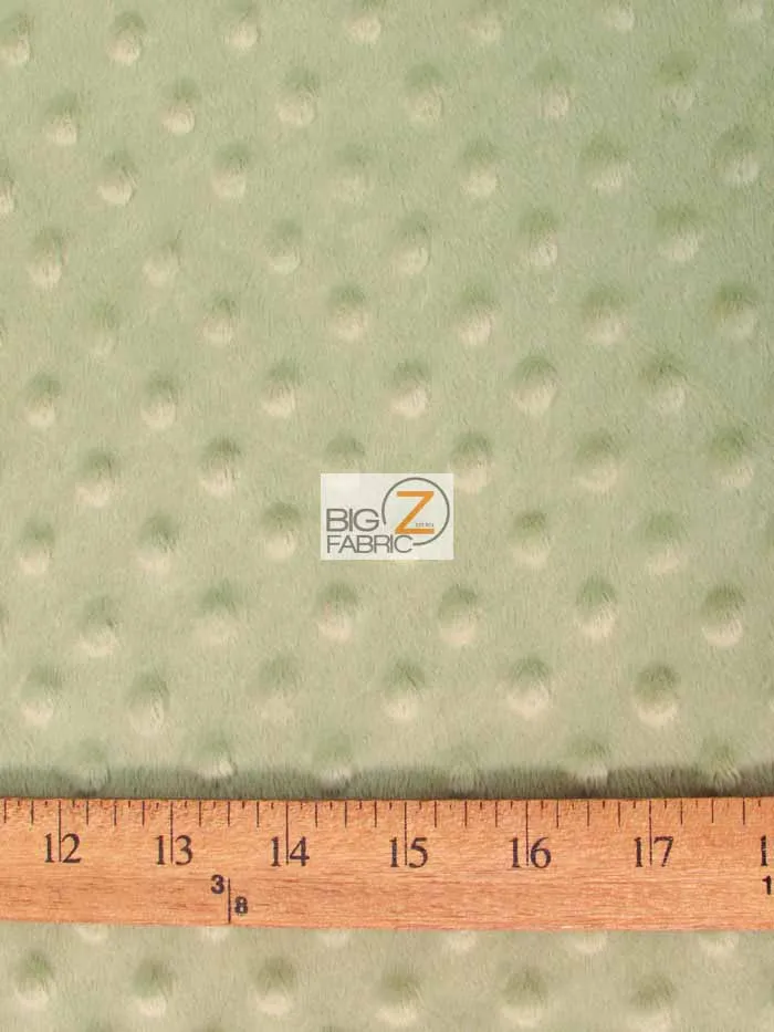 Charcoal Minky Dimple Dot Baby Soft Fabric / Sold By The Yard