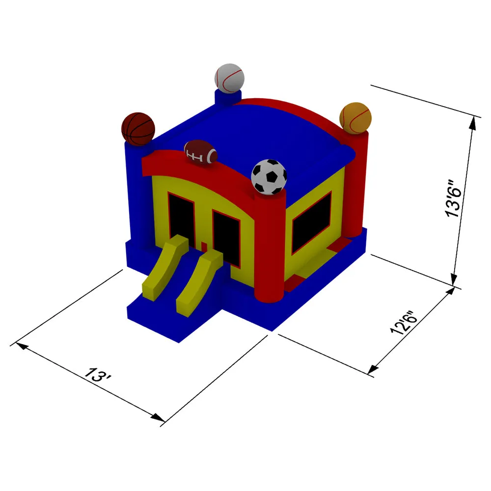 Commercial Sports Bounce House with Blower by Inflatable HQ