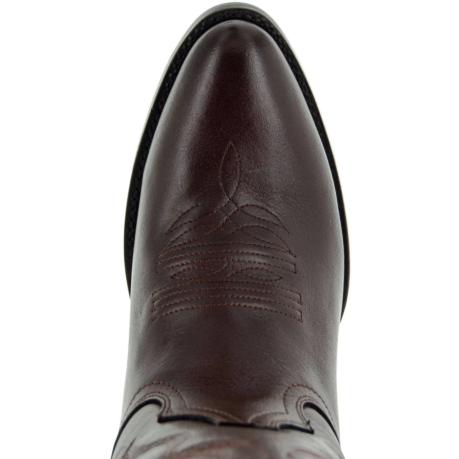 Cowboy Dress Boots | Mens Classic Round-Toe Boots (H7001-Brown)