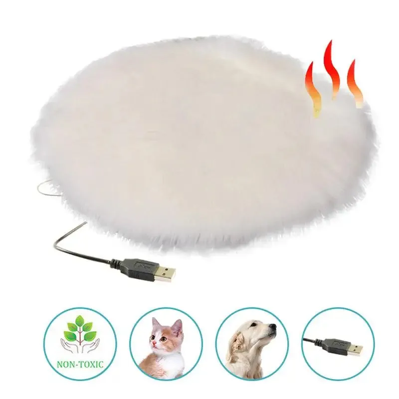 Cozy and Convenient: Electric Blanket Dog / Cat Bed Mat - Superior Thermal Insulation, USB-Powered Heating Pads for Cats & Dogs, Ideal Indoor Pet Warmth Solution!