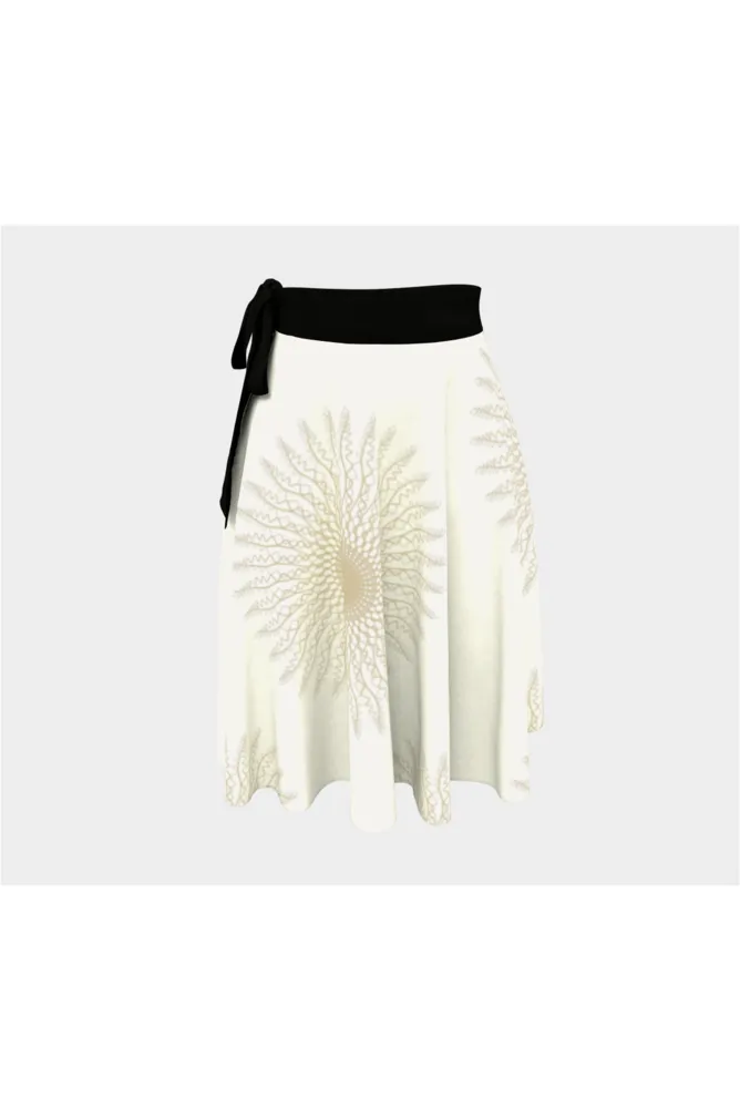 Creme Mandala Wrap Skirt