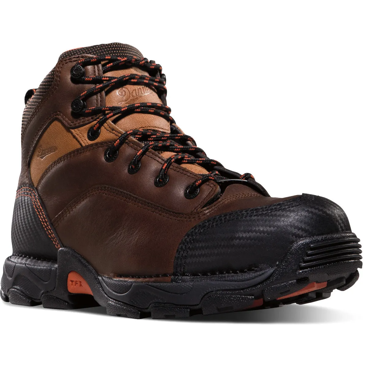 Danner Men`s Boots #17601 | Corvallis 5" Brown Work Boots | Oil & Slip Resistant | Waterproof Combat Boot