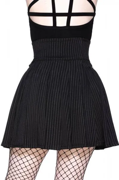 Devil In Disguise Skirt - Pinstripe -