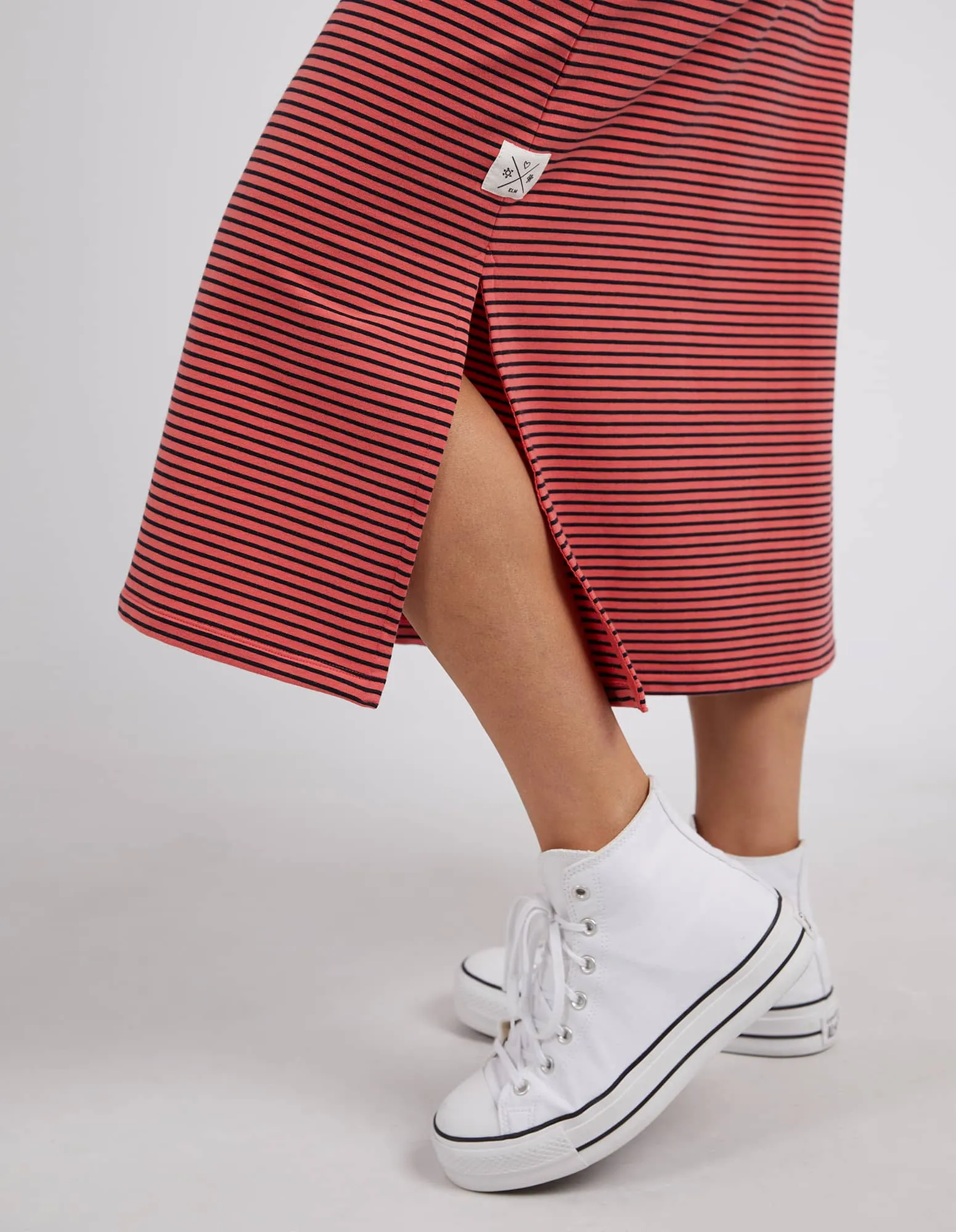 Elm Travel Skirt- Watermelon Stripe