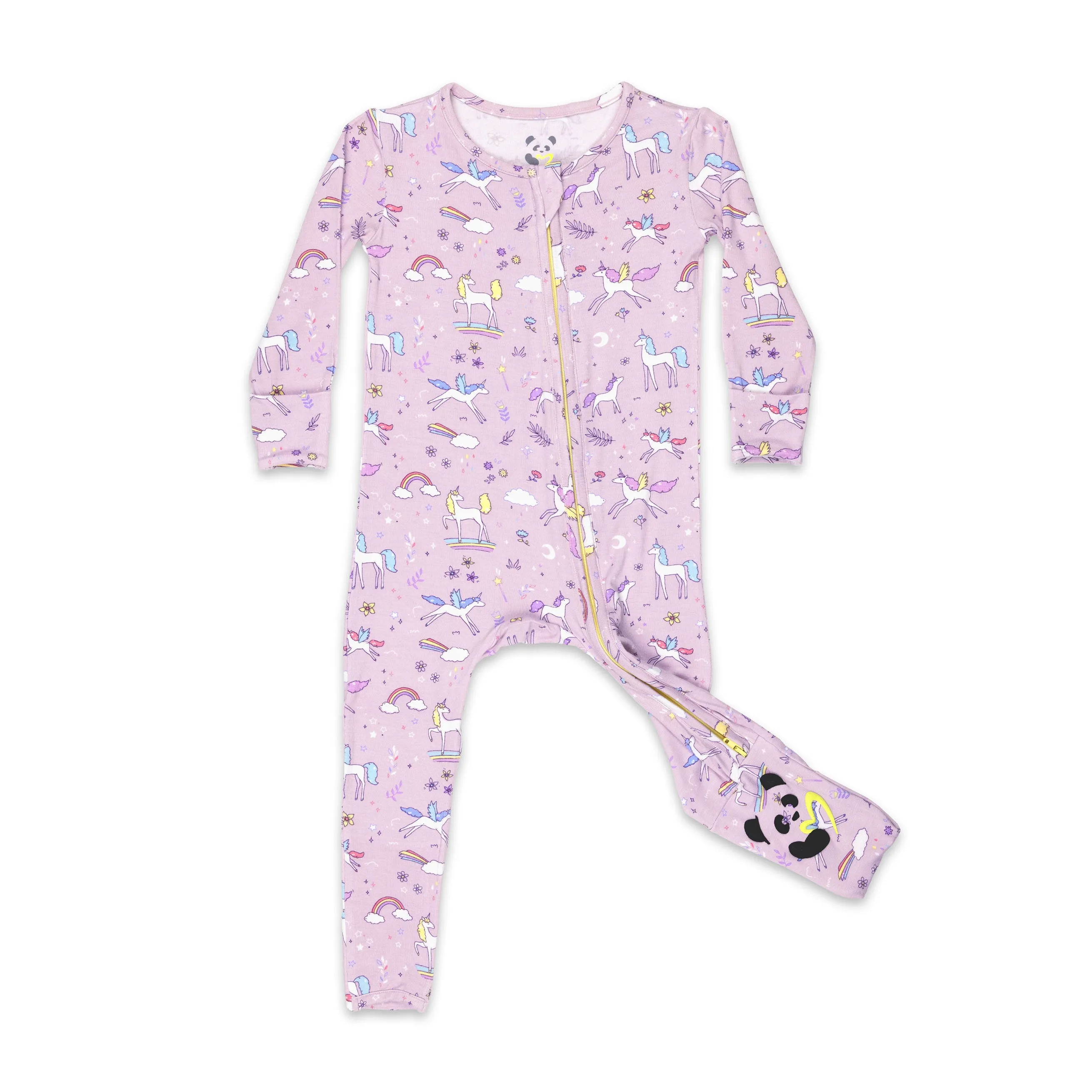 Enchanted Unicorn Bamboo Convertible Footie