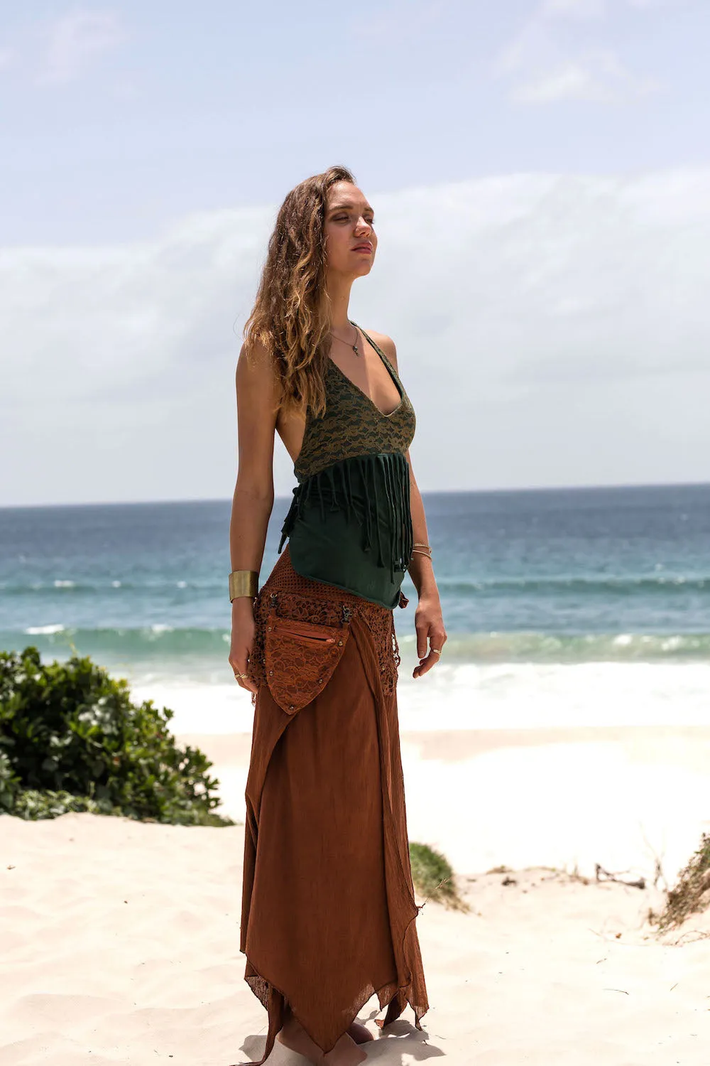 FOREST SKIRT RUST BROWN