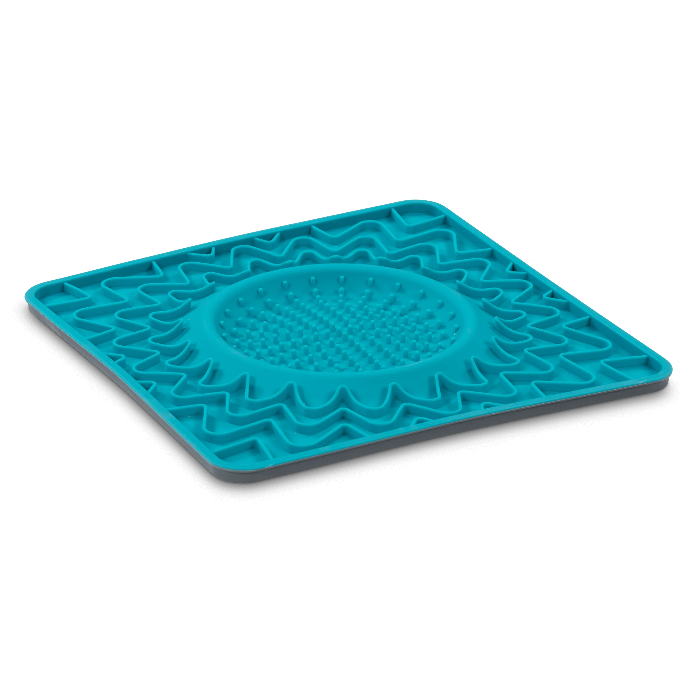 Framed Spill Resistant Silicone Dog Lick Bowl Mat, Enrichment Dog Feeder