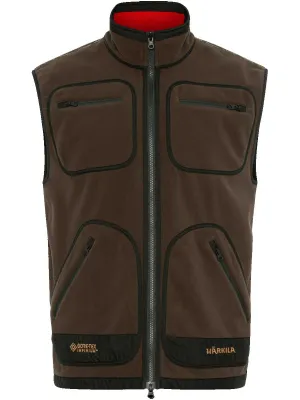 HARKILA Kamko Fleece Waistcoat - Mens - Reversible Brown / Red