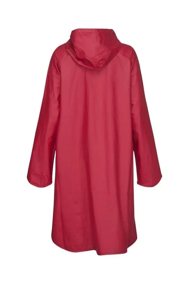 Ilse Jacobsen T Deep Red Raincoat RAIN 71 303