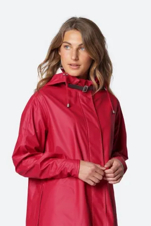 Ilse Jacobsen T Deep Red Raincoat RAIN 71 303