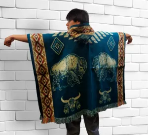 Indigenous fair trade ponchos#012