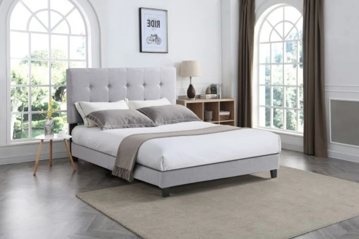 Ivy Twin Bed - Light Grey