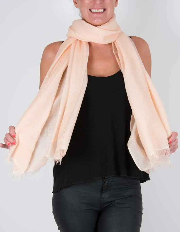 Light Peach Shawl