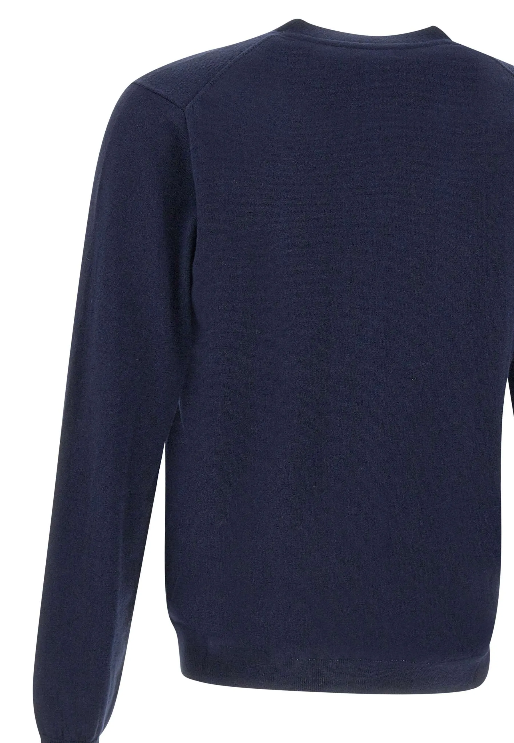 Men's Navy Blue V-Neck Cardigan