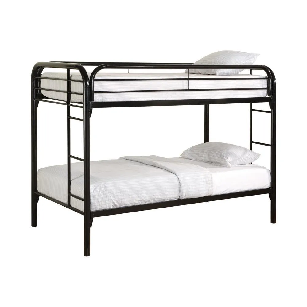 Morgan Twin Over Twin Bunk Bed Black