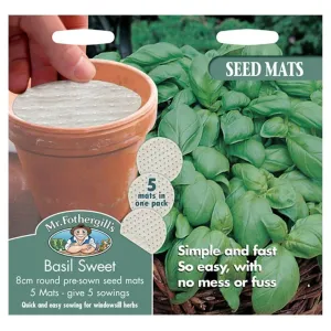 Mr Fothergill's Basil Sweet Seed Mats