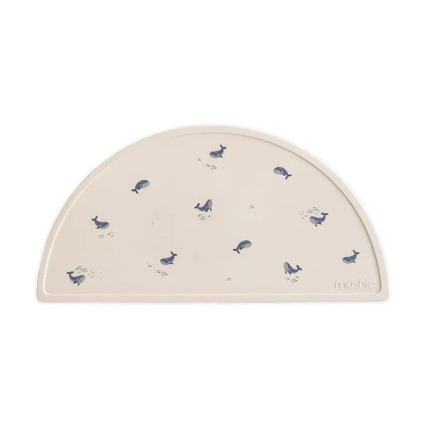 Mushie Silicone Place Mat (Whales)