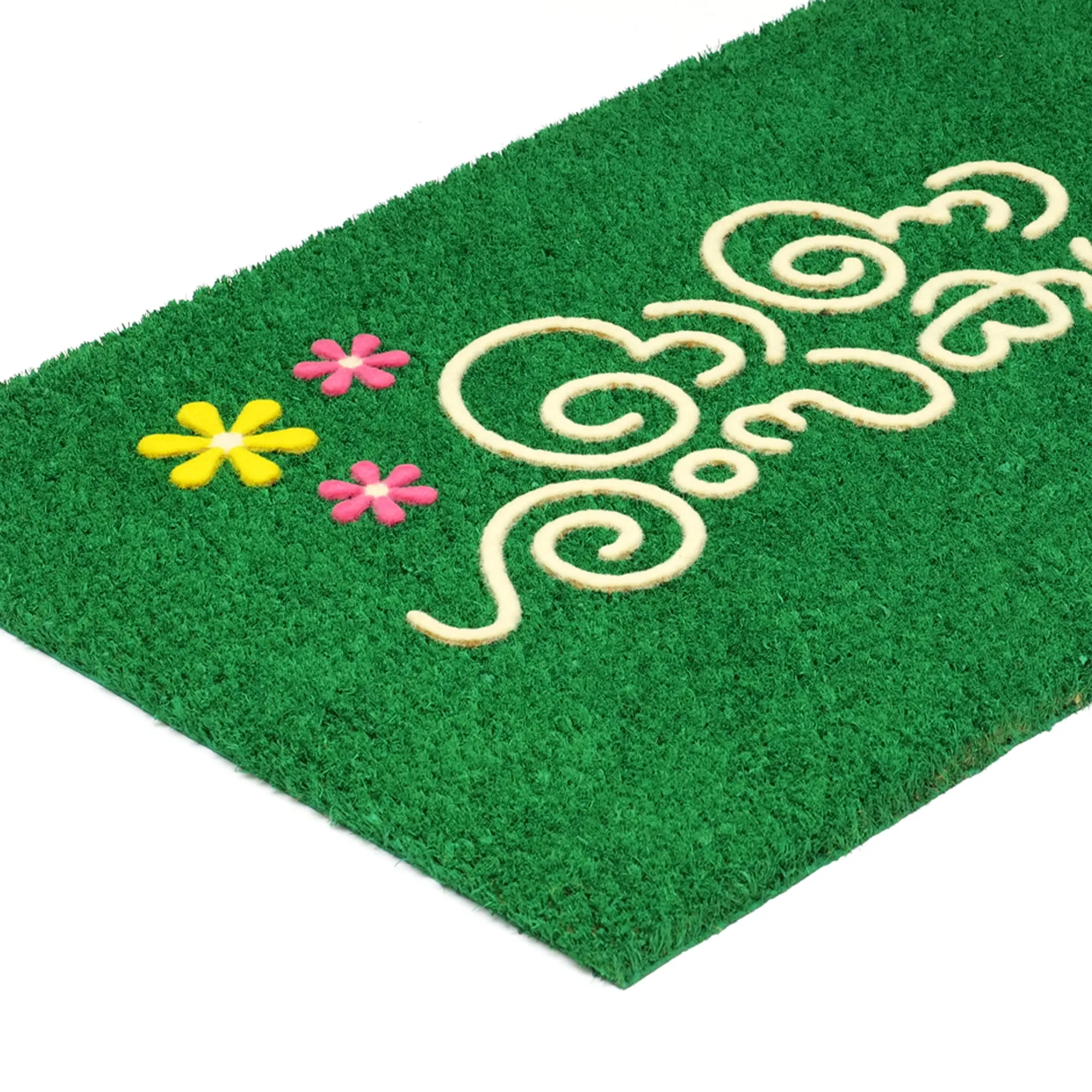 OnlyMat Green "Happy Onam" Doormat (Printed in Malayalam)