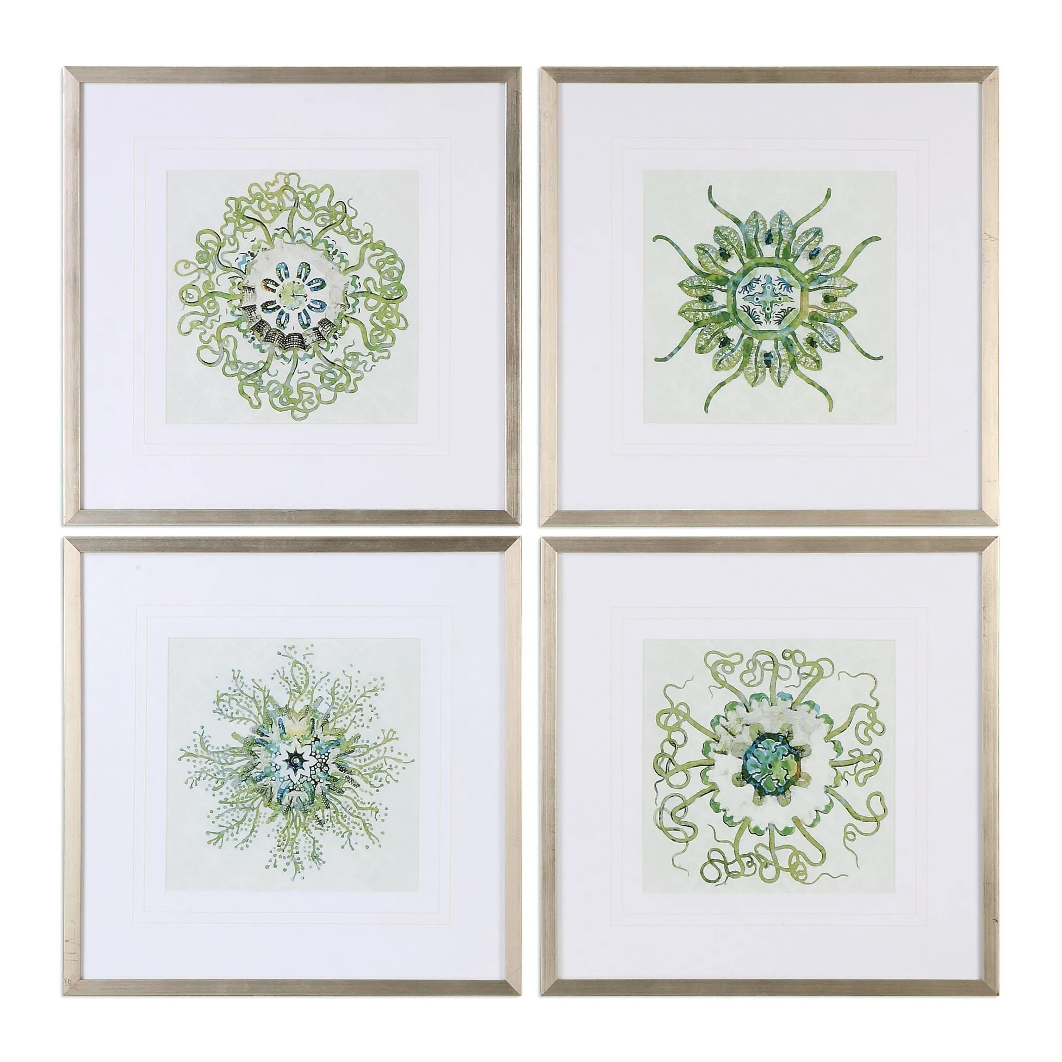 Organic Symbols Print Art S/4