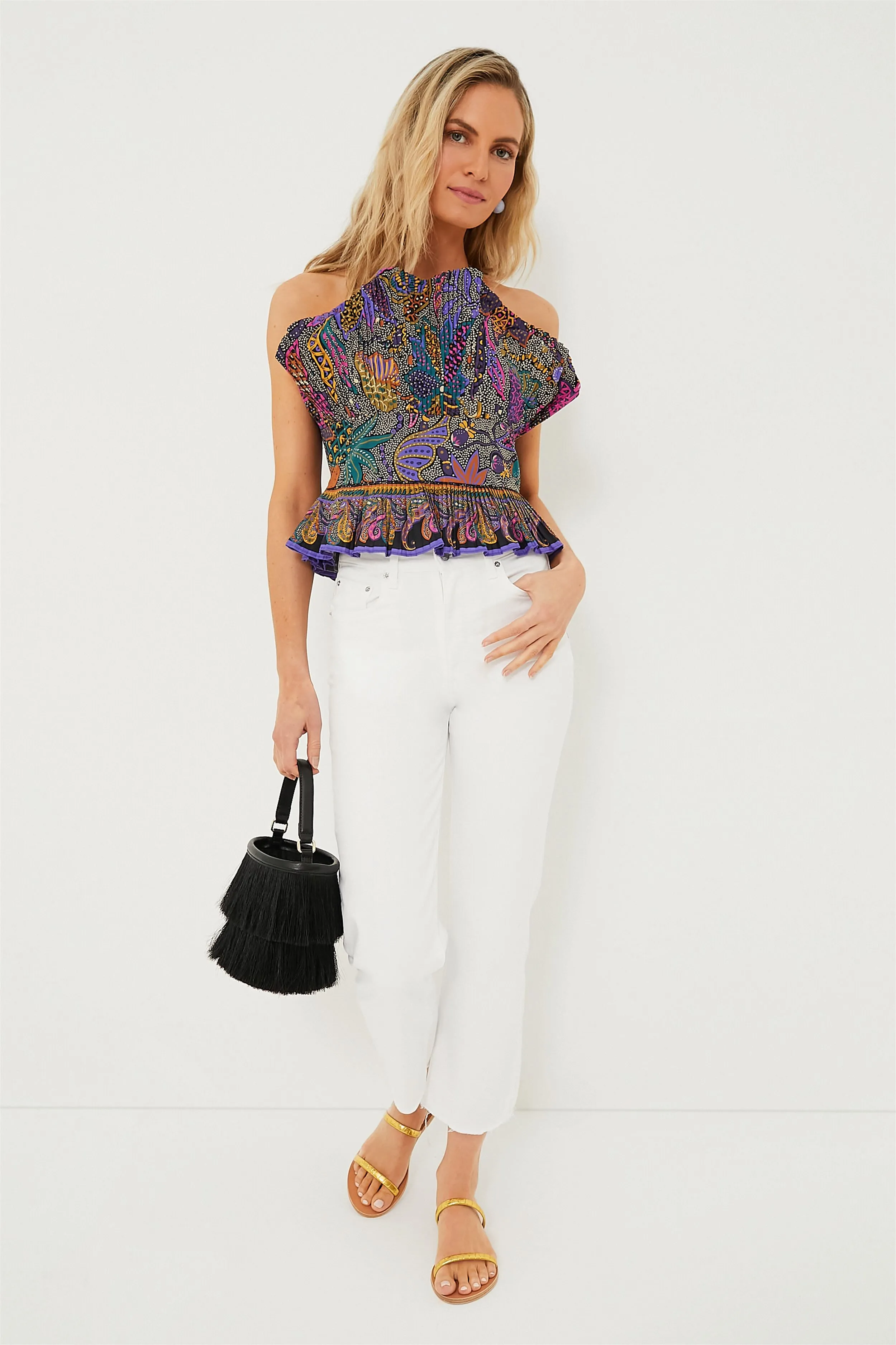 Padma Floral Print Malca Top