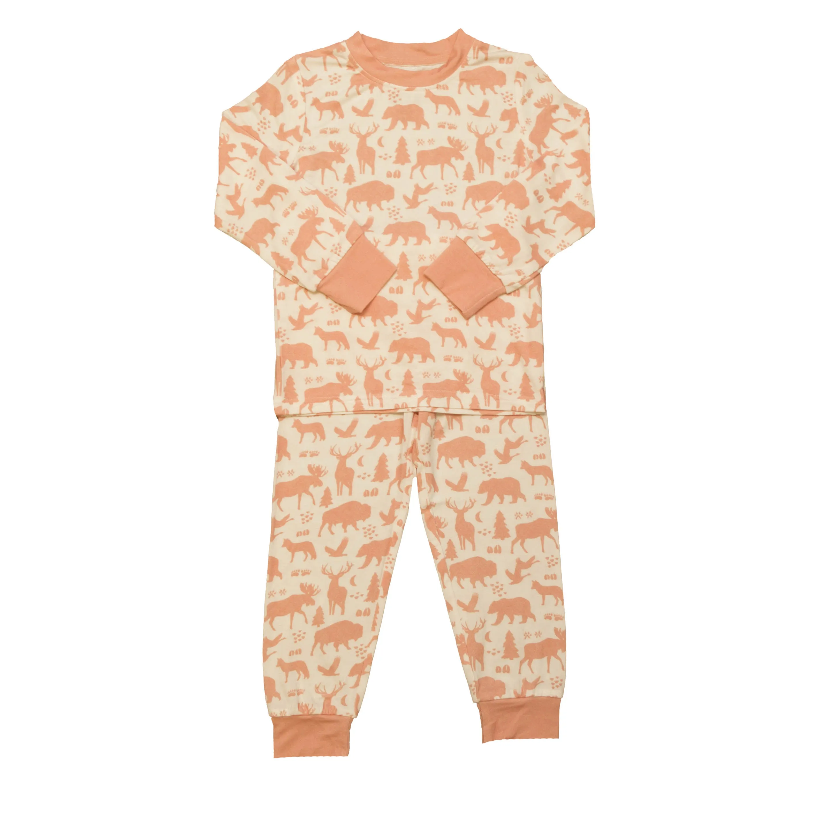 Pink Animals Bamboo Pajamas