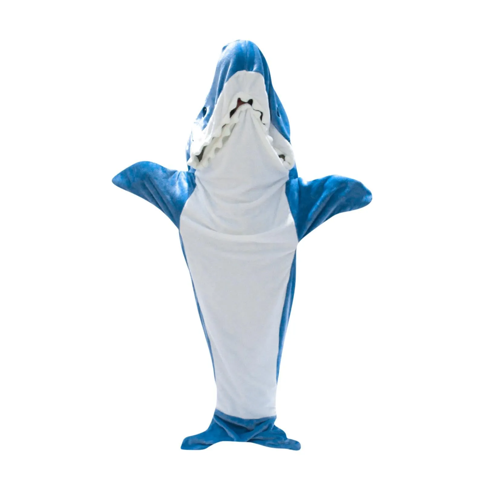 SAZ DEKOR Shark Blanket Parties Plush Funny Clothing Comfortable Cosplay Shark Costume L