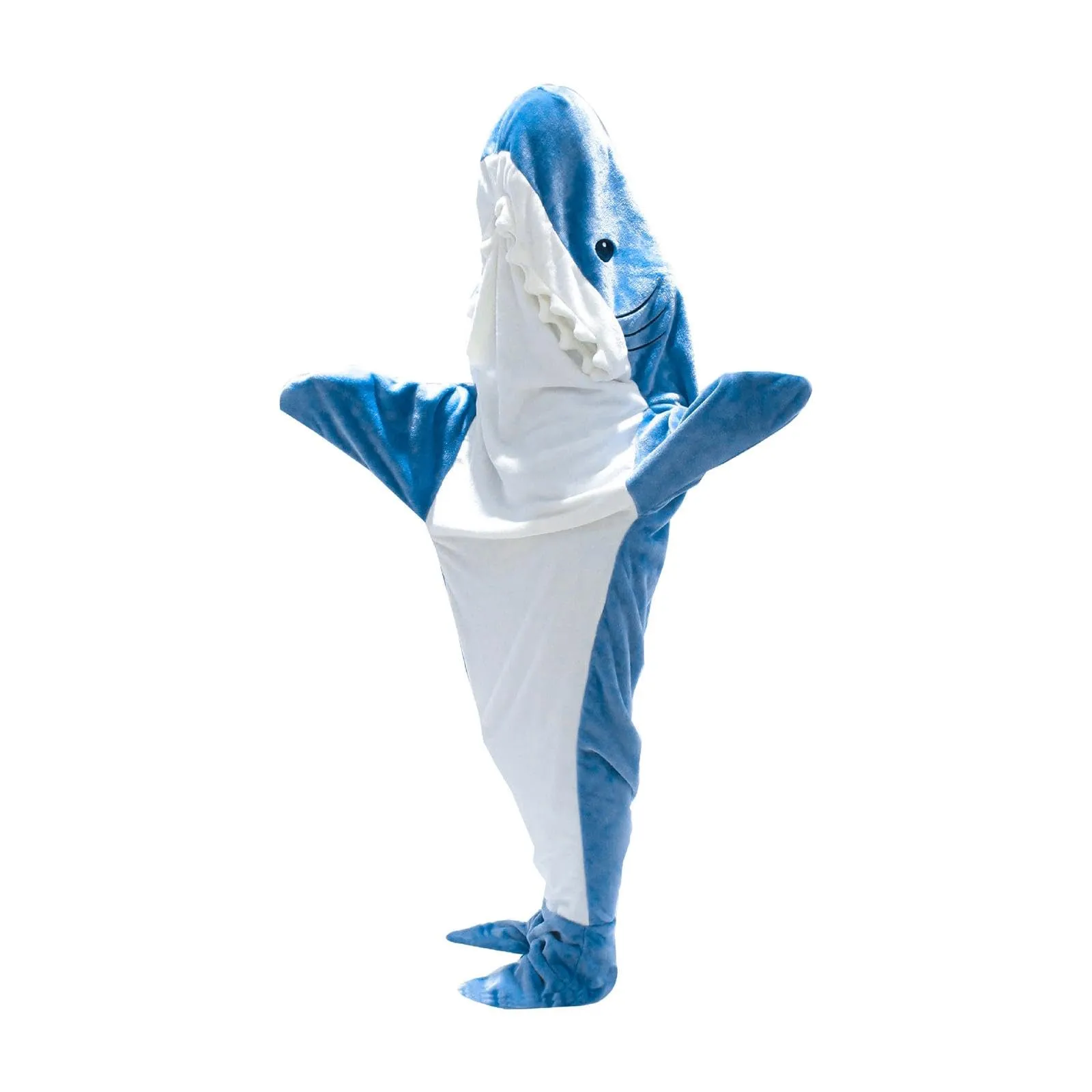 SAZ DEKOR Shark Blanket Parties Plush Funny Clothing Comfortable Cosplay Shark Costume L