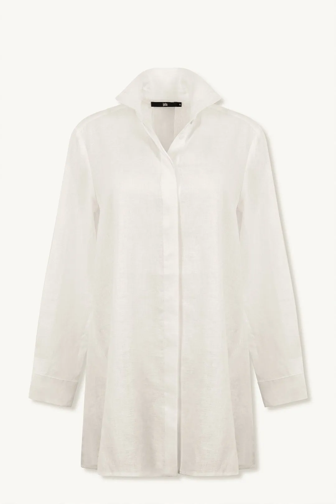 SELLA SHIRT IN ITALIAN LINEN WHITE