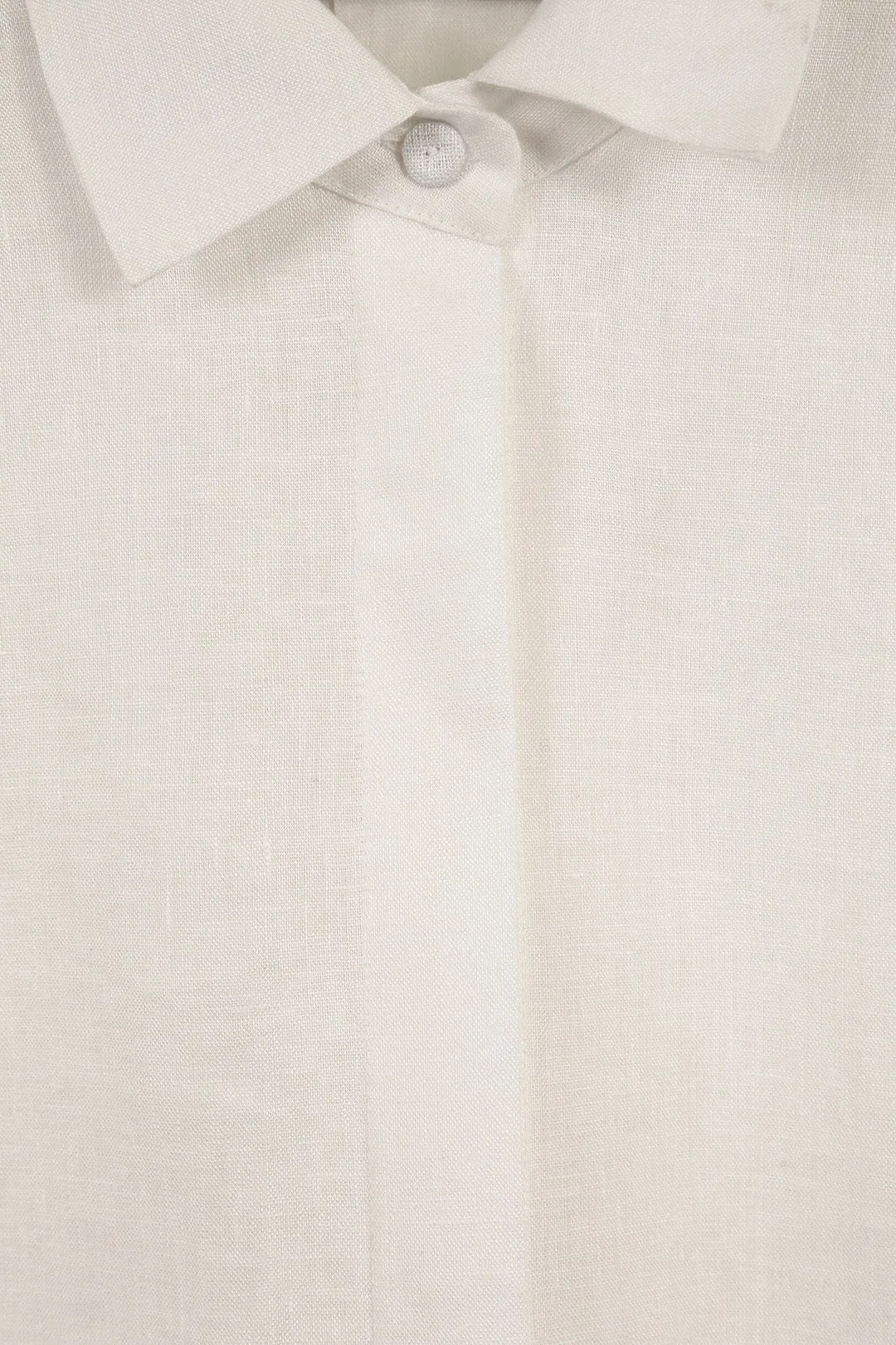 SELLA SHIRT IN ITALIAN LINEN WHITE