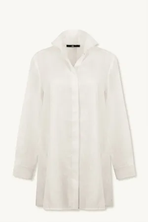 SELLA SHIRT IN ITALIAN LINEN WHITE