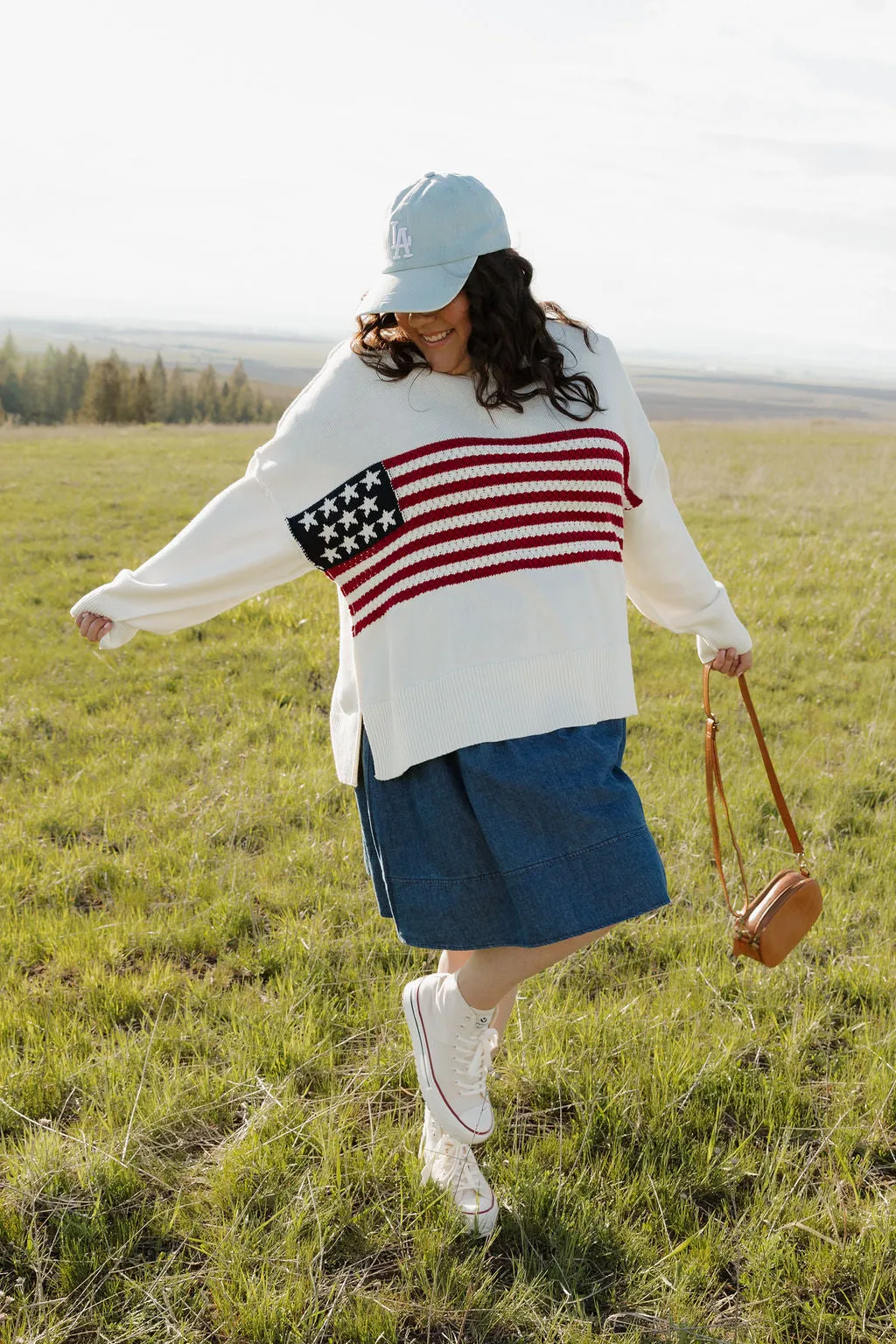 Stars and Stripes Sweater-Ivory