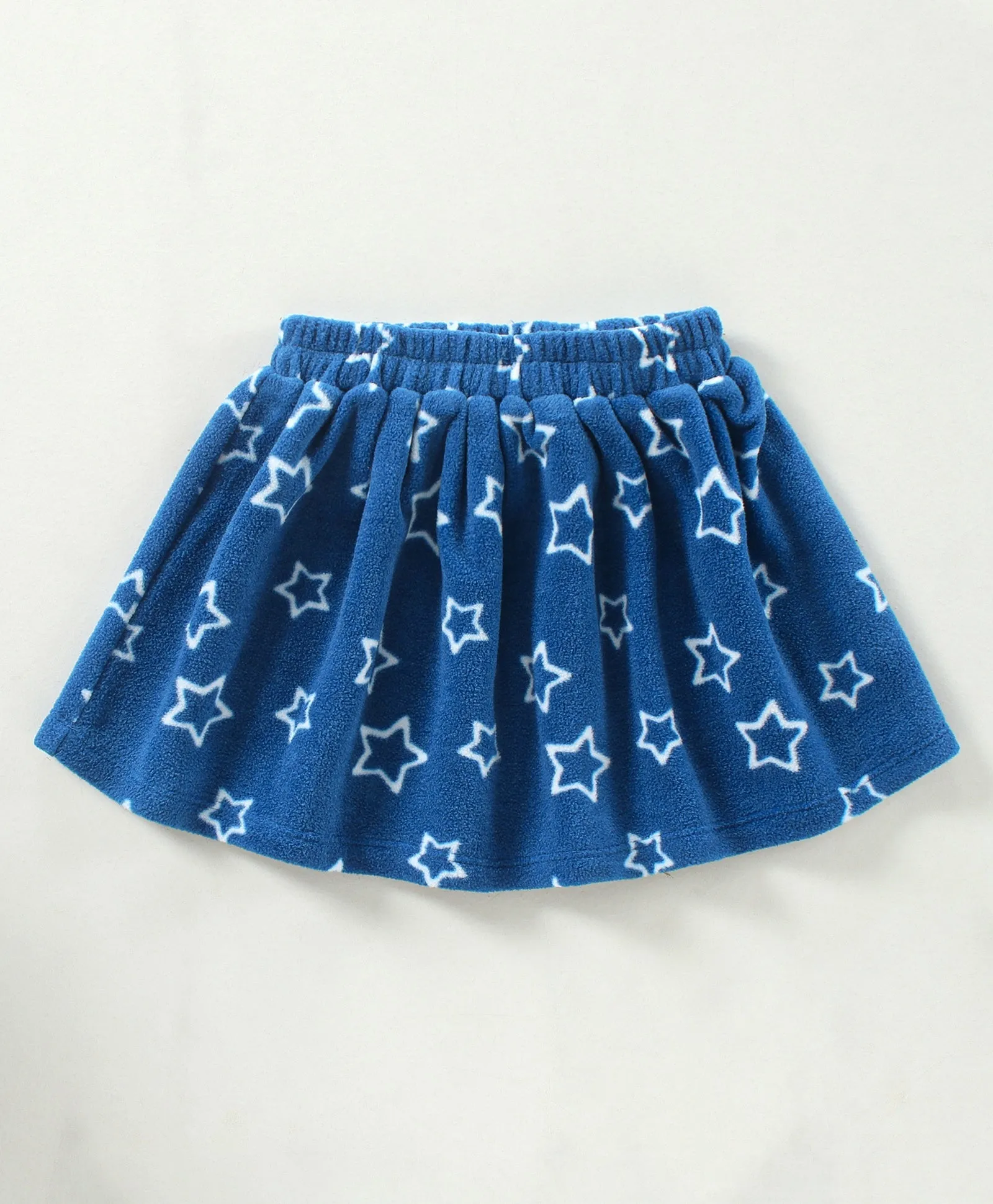 Stars with Frill Polar Fleece Top Skirt Set