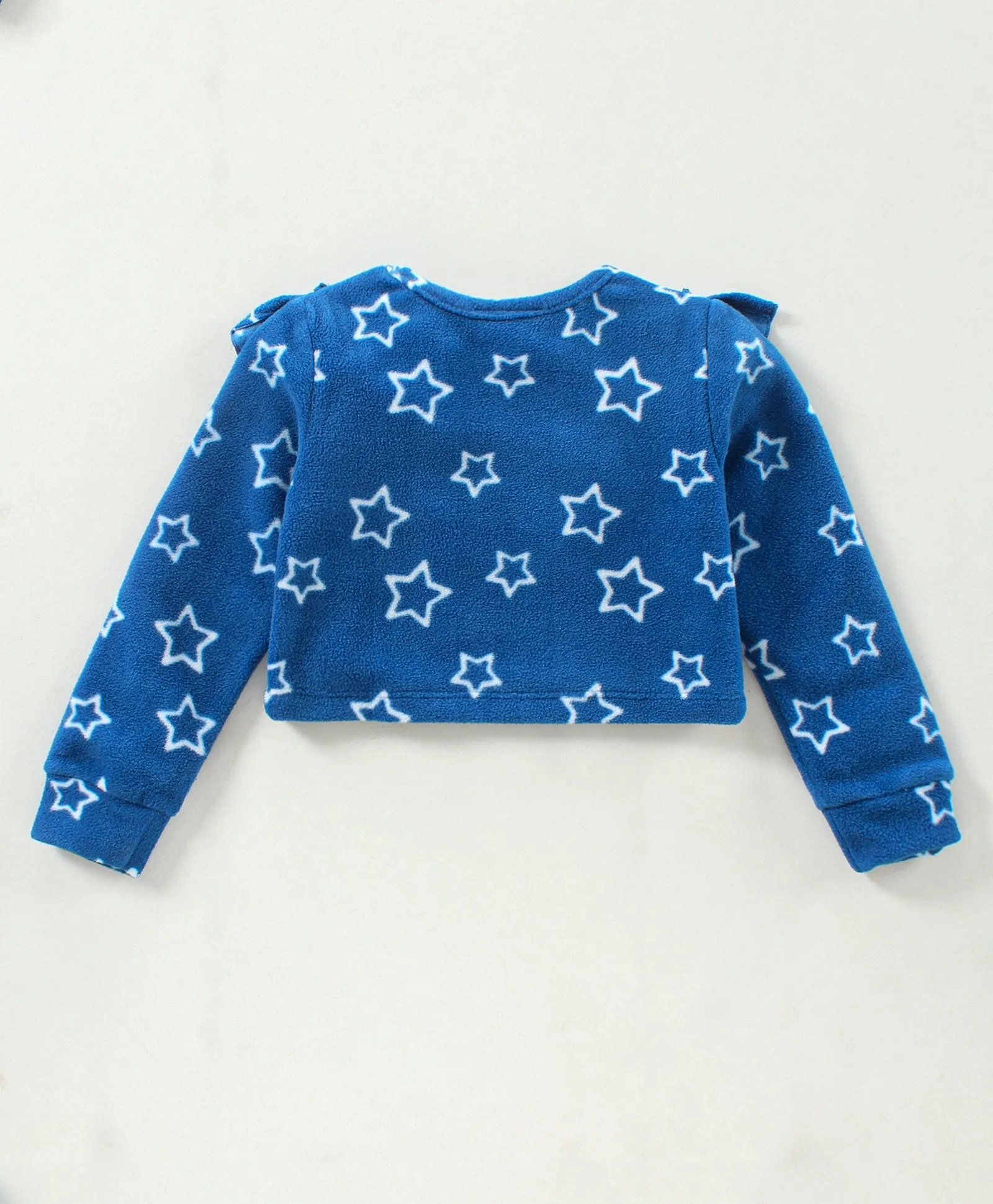 Stars with Frill Polar Fleece Top Skirt Set