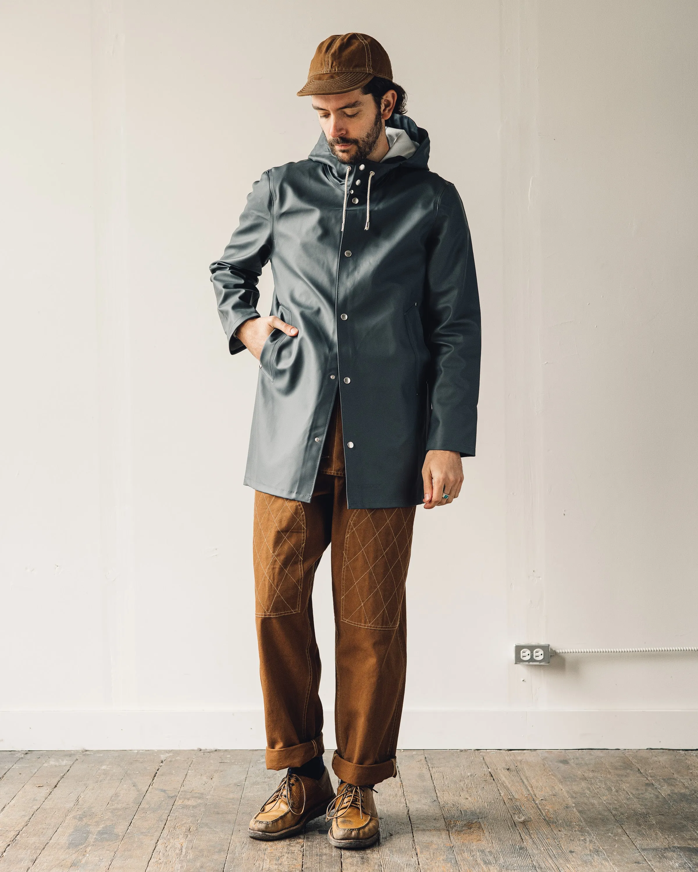 Stutterheim Stockholm Raincoat, Charcoal